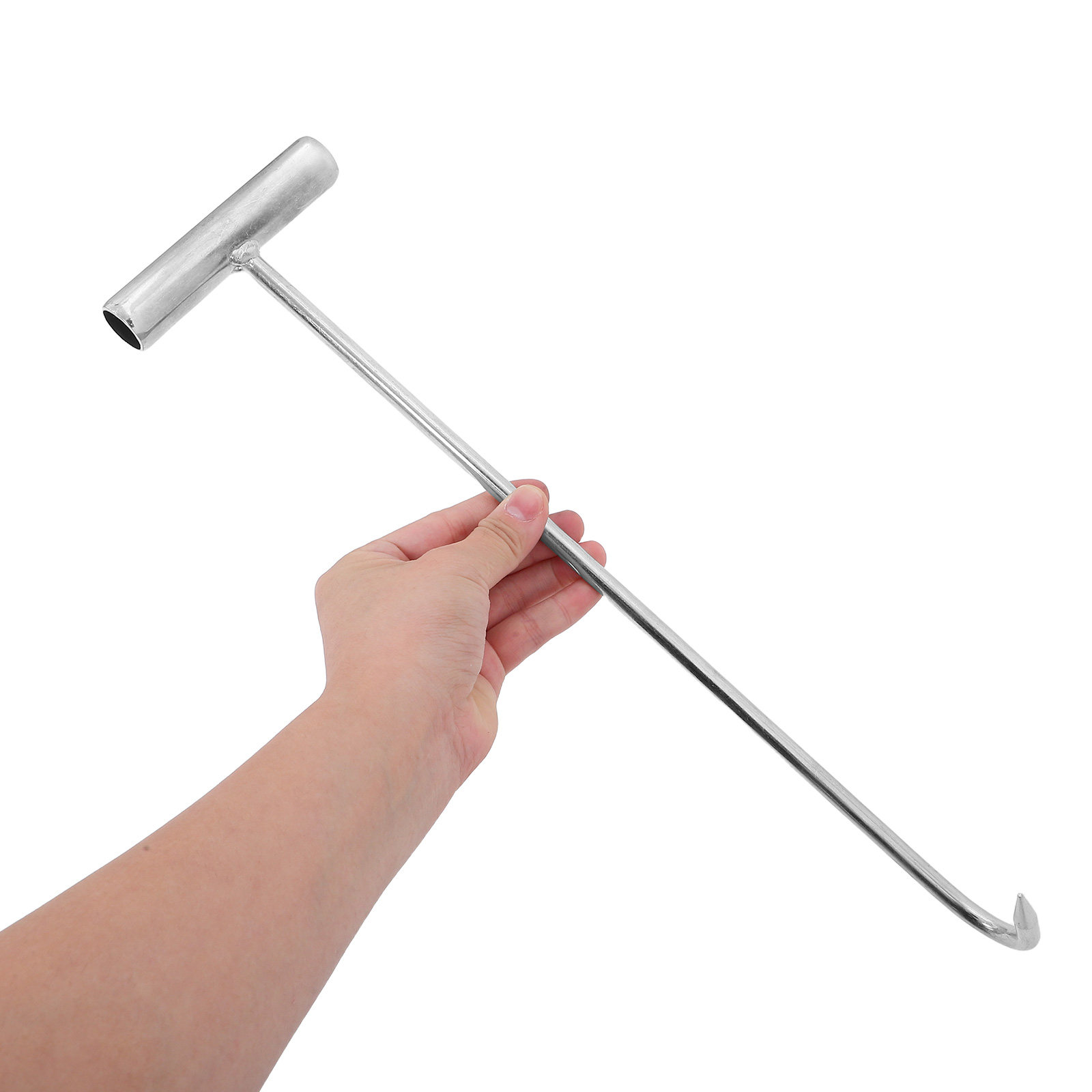 Manhole Cover Lifting - 2Pcs Manhole Cover Lifter Tool T-Hook