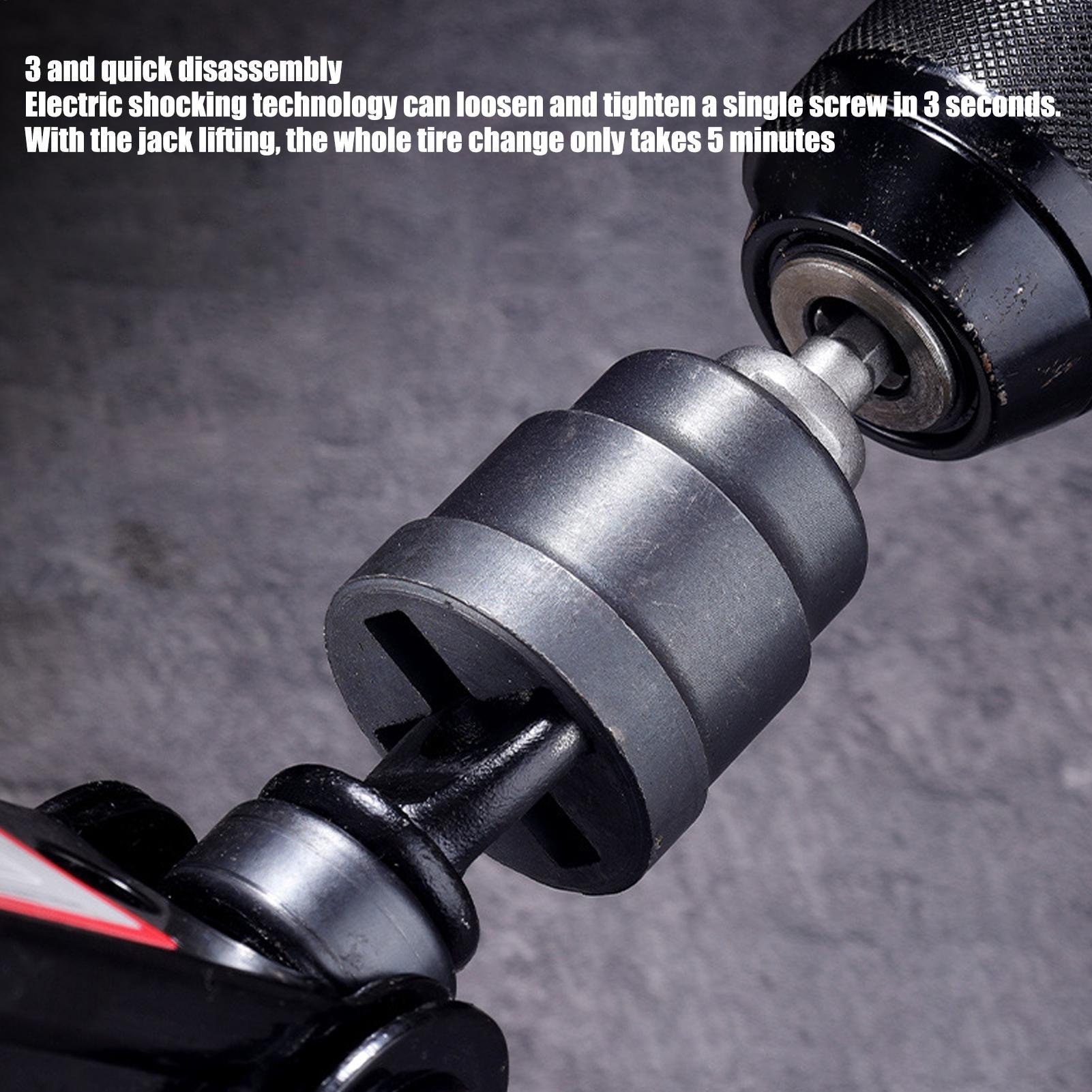 Heavy Equipment Repair - Scissor Jack Drill Adapter Car Scissor