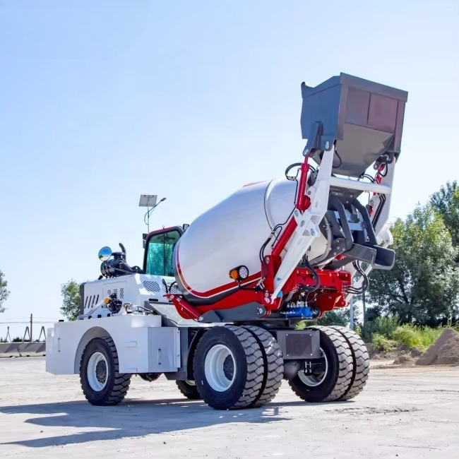 4WD Self Loading Concrete Mixe - مراجعة Concrete Mixer Machine وسعره