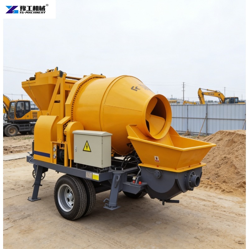 Trailer-mounted Electric Concr - مراجعة Concrete Mixer Machine وسعره