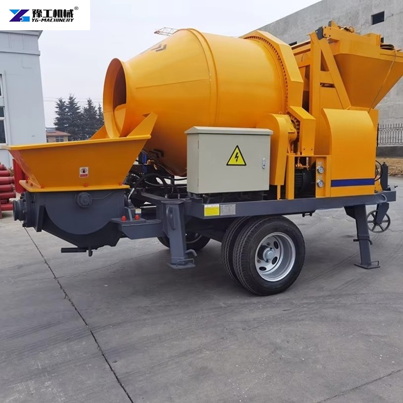 Trailer-mounted Electric Concr - مراجعة Concrete Mixer Machine وسعره