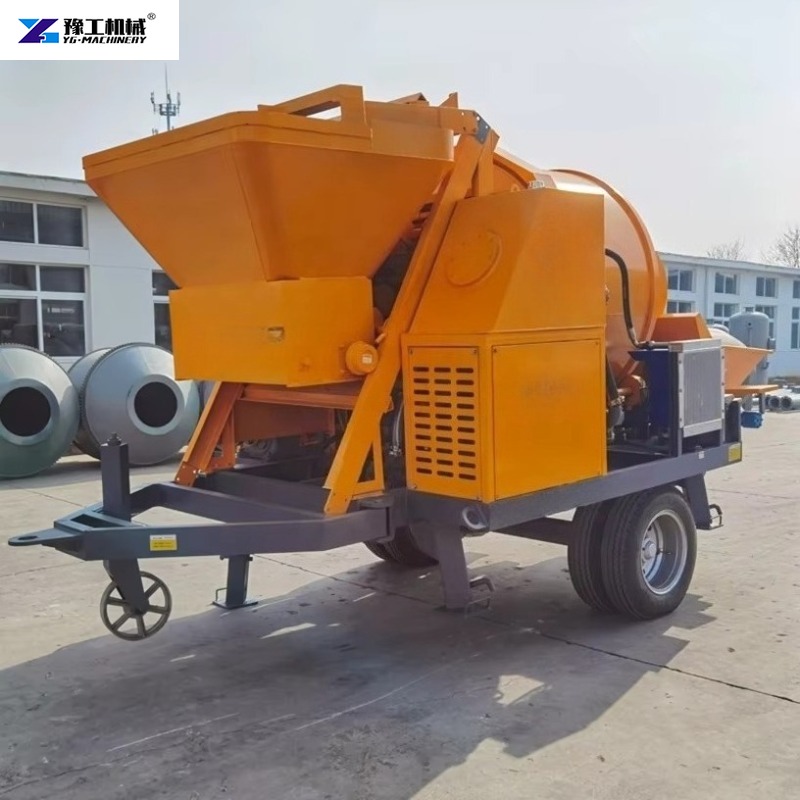 Trailer-mounted Electric Concr - مراجعة Concrete Mixer Machine وسعره