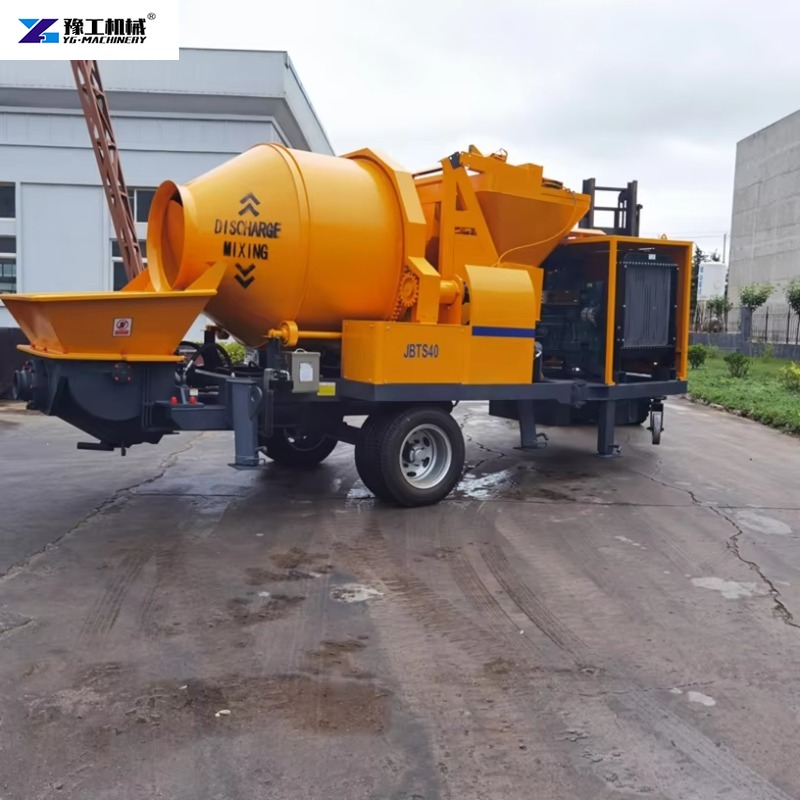 Trailer-mounted Electric Concr - مراجعة Concrete Mixer Machine وسعره