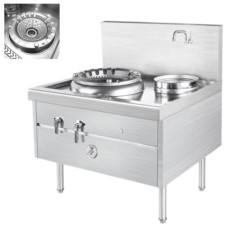 Commercial 2 Wok Gas Range, In - مراجعة Heavy Equipment In Chinese وسعره