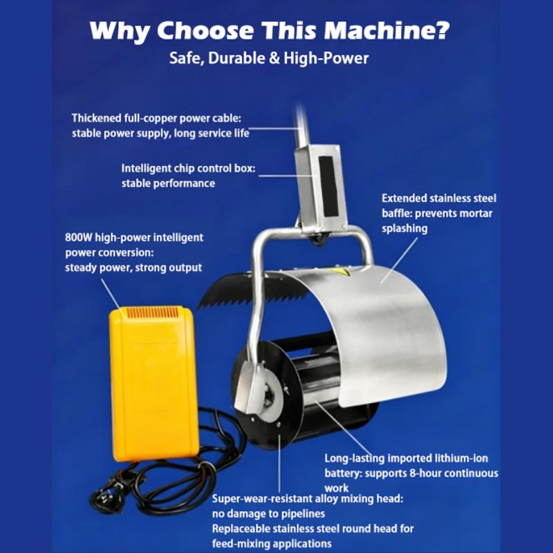 Blender Small Handheld Mortar  - مراجعة Concrete Mixer Machine وسعره