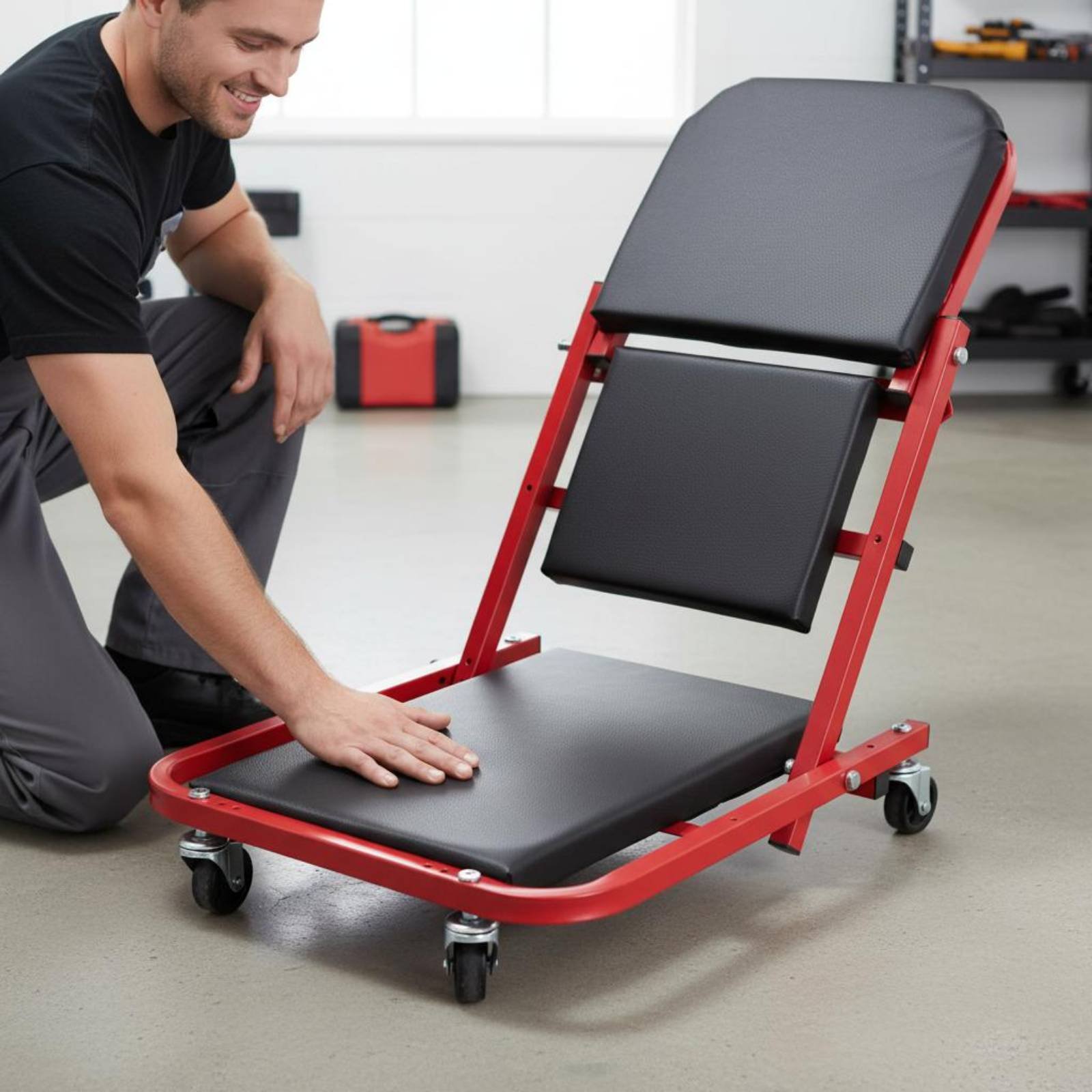 Folding Creeper Seat Foldable  - مراجعة Heavy Equipment Repair وسعره