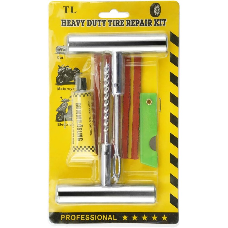 1Set Tire Repair Kit with Plug - مراجعة Heavy Equipment Repair وسعره