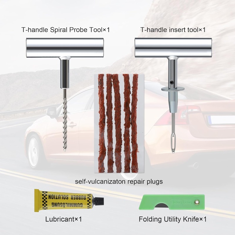 1Set Tire Repair Kit with Plug - مراجعة Heavy Equipment Repair وسعره