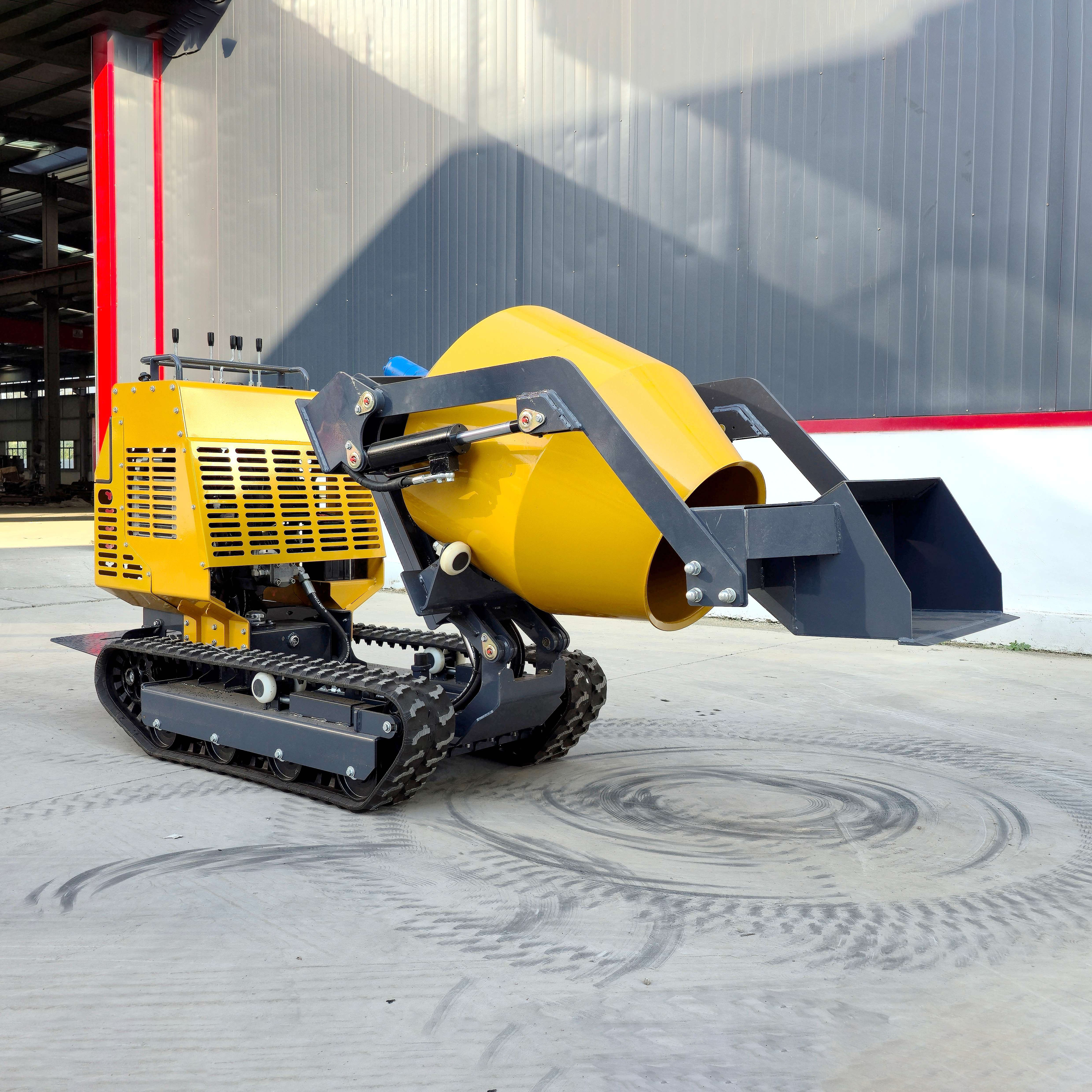 Self Walking Tracked Concrete  - مراجعة Concrete Mixer Machine وسعره