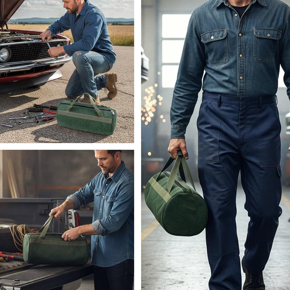 Heavy Duty Green Canvas Cylind - مراجعة Heavy Equipment Repair وسعره