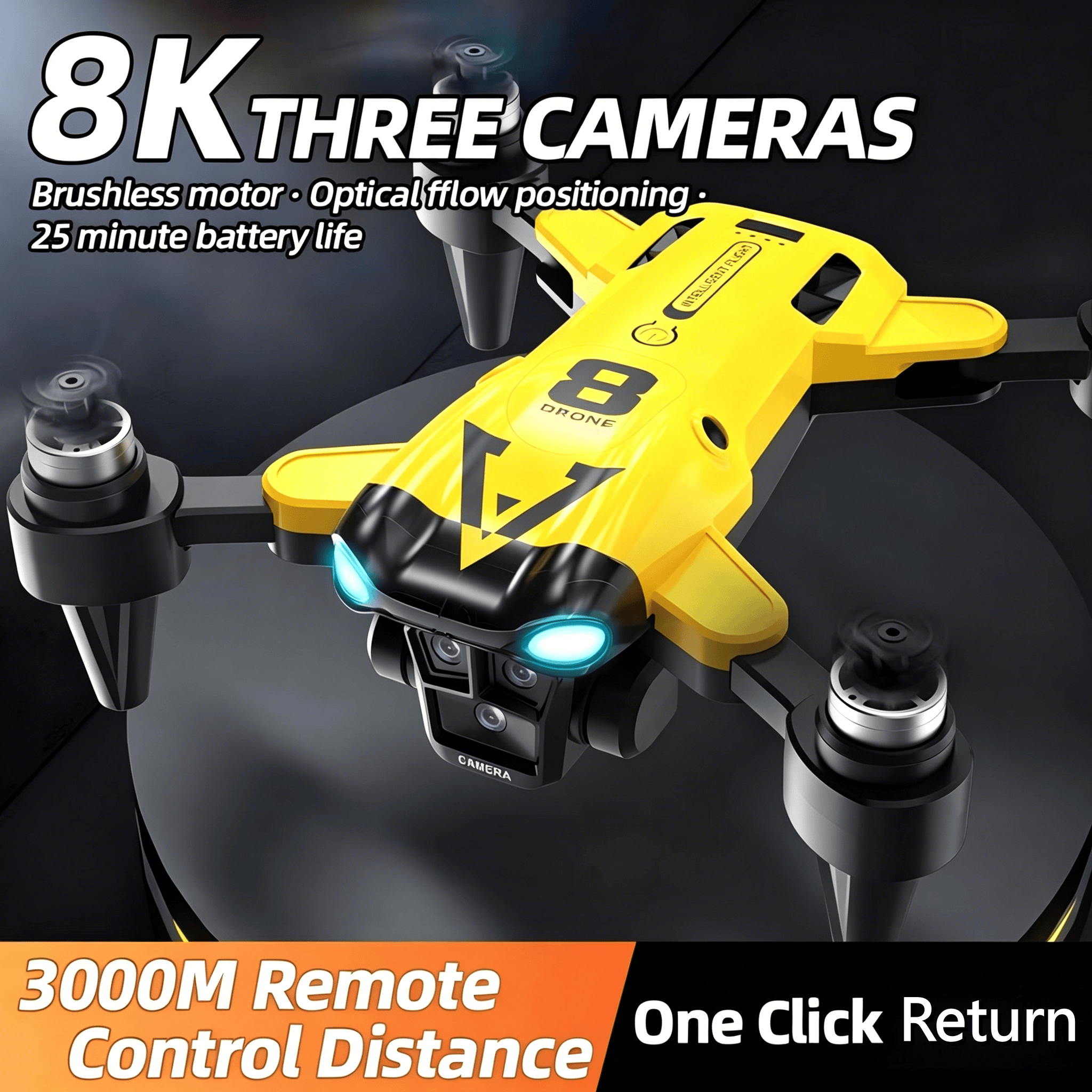 New Quadcopter with Triple Cam - مراجعة Heavy Equipment Keys وسعره