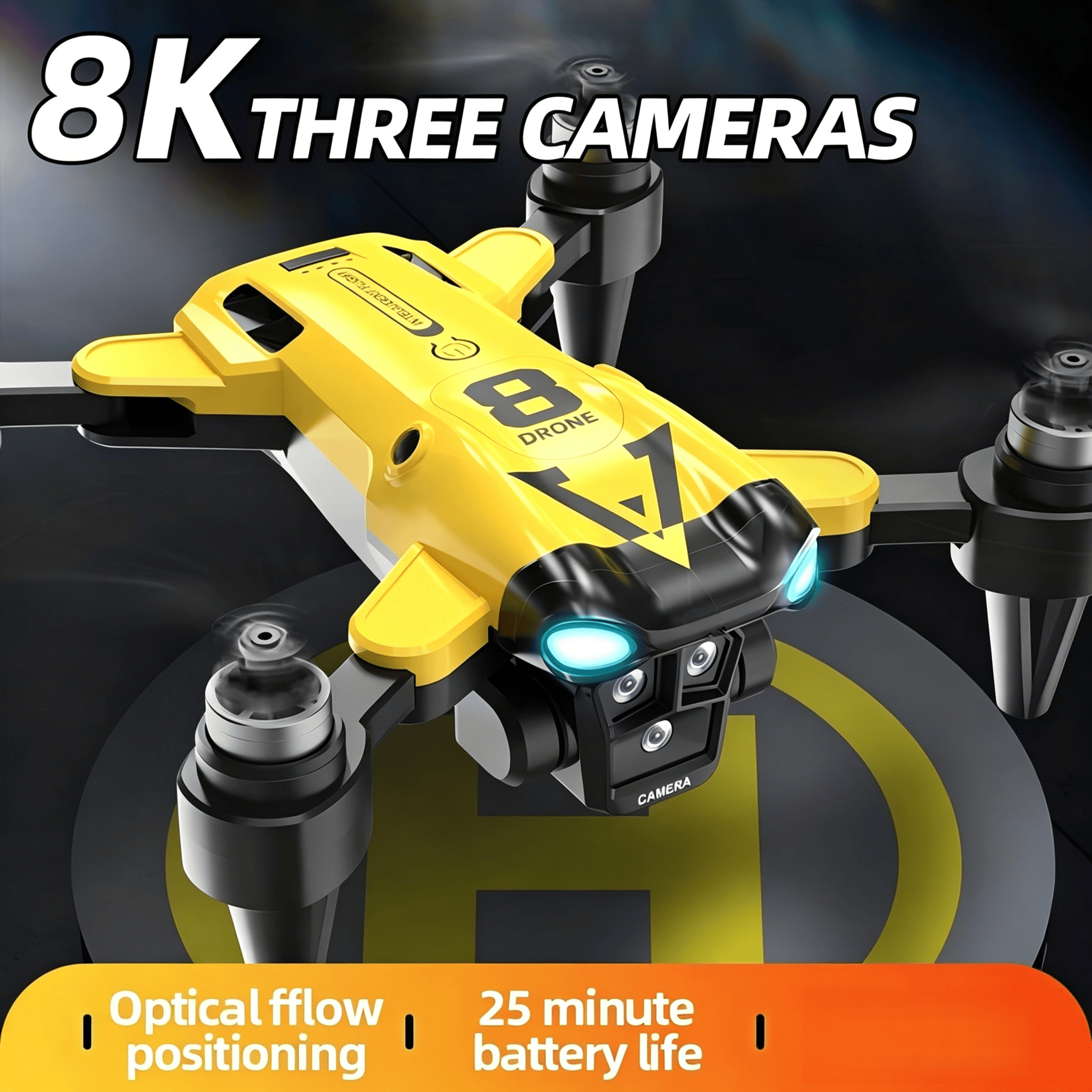 New Quadcopter with Triple Cam - مراجعة Heavy Equipment Keys وسعره