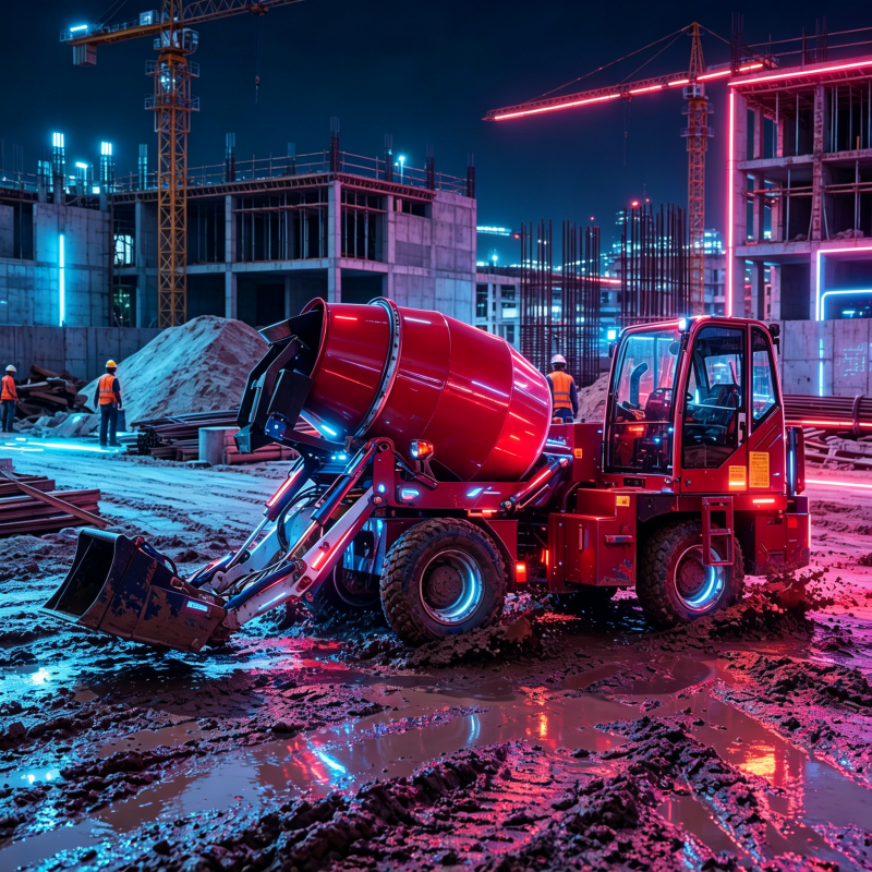 Self Loading Concrete Mixer 4. - مراجعة Concrete Mixer Machine وسعره