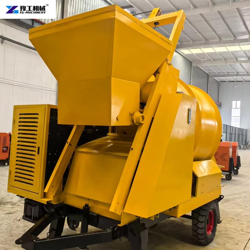 Trailer-mounted Concrete Mixer - مراجعة Concrete Mixer Machine وسعره