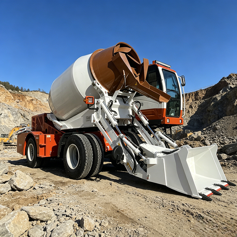 4-Wheel Drive Concrete Self-lo - مراجعة Concrete Mixer Machine وسعره