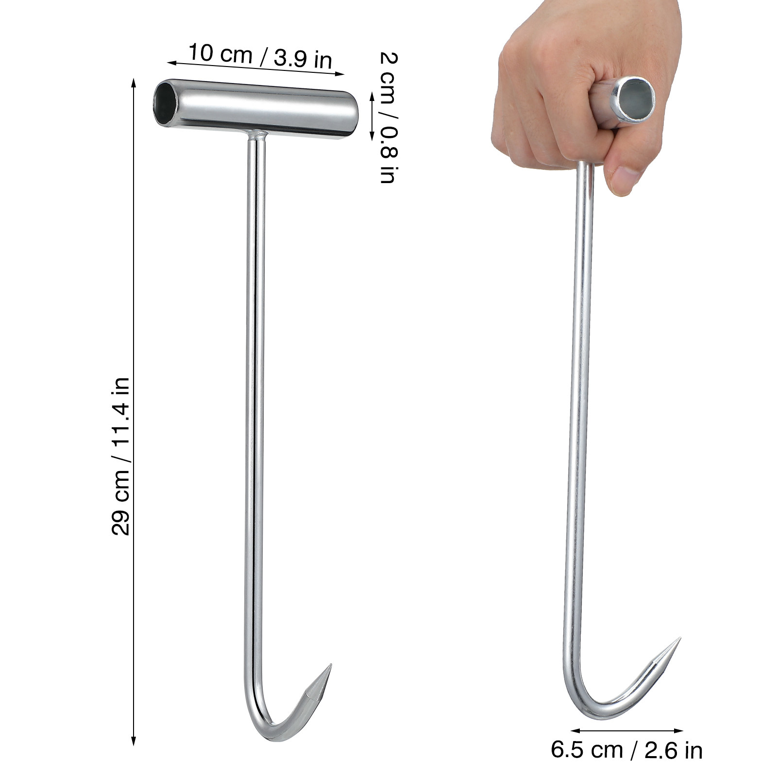 2 Pcs Manhole Cover Hooks Manh - مراجعة Manhole Cover Lifting وسعره