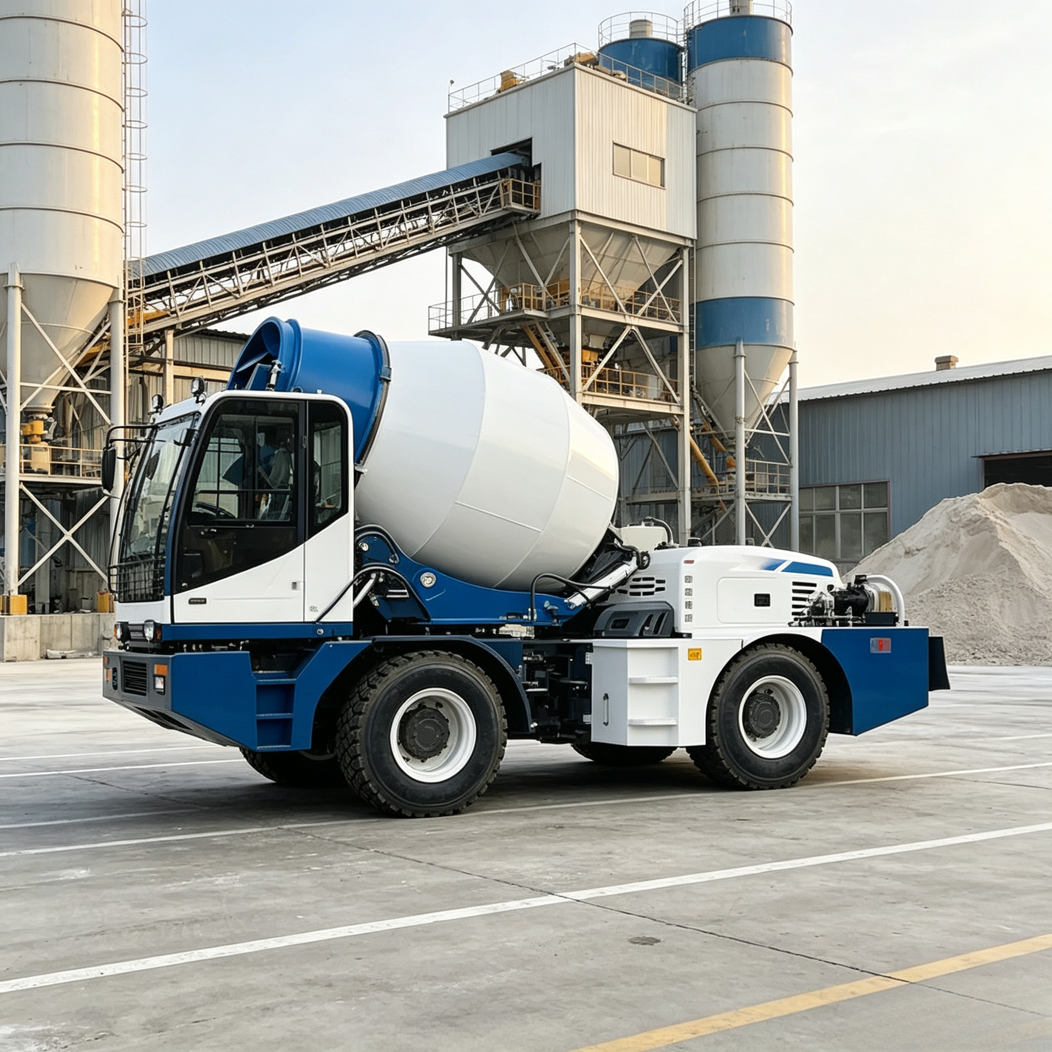 3.5m³ Self Loading Mobile Conc - مراجعة Concrete Mixer Machine وسعره